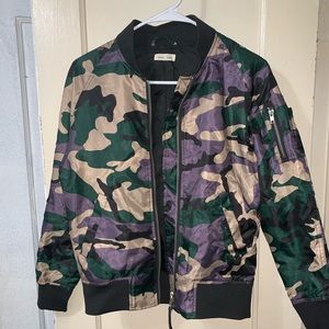 Urban Outfitters Camo Bomber Jacket